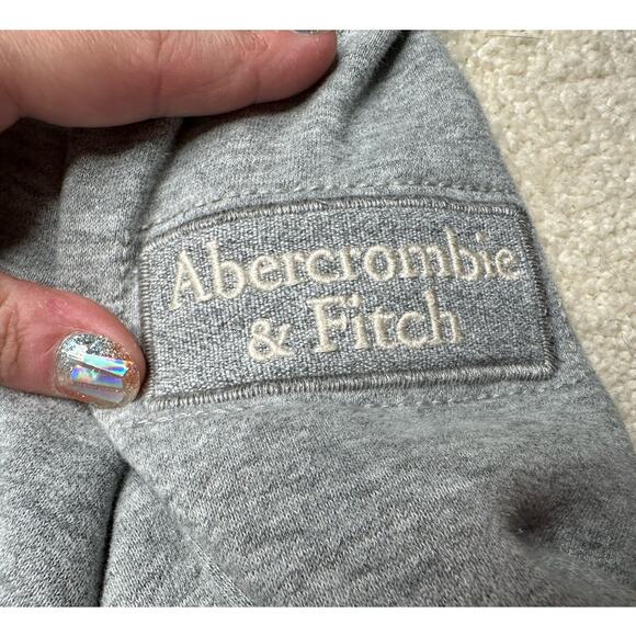 Abercrombie: Gray Super Thick Hoodie - Picture 5 of 10
